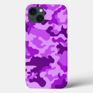 Violet Camo Pattern iPhone 13 Hoesje