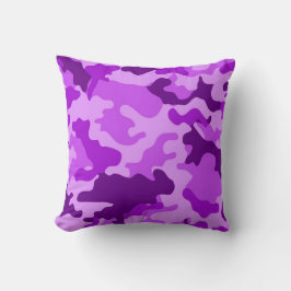 Violet Camo Pattern Sierkussen