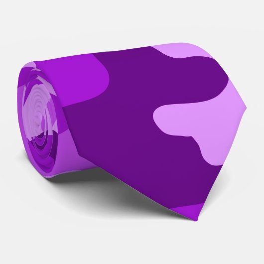 Violet Camo Stropdas (Opgerold)