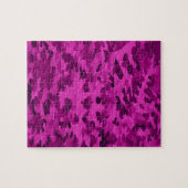 Violet Camouflage Patroon Legpuzzel (Horizontaal)