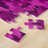 Violet Camouflage Patroon Legpuzzel (Zijkant)