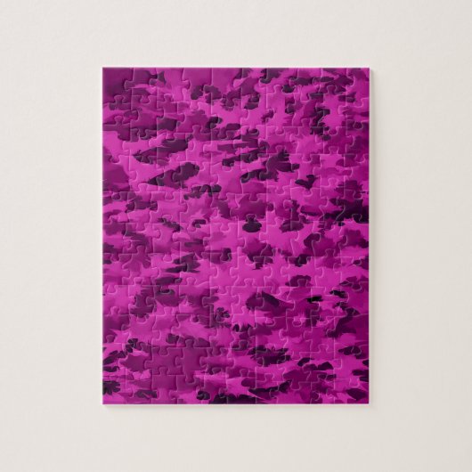 Violet Camouflage Patroon Legpuzzel (Verticaal)