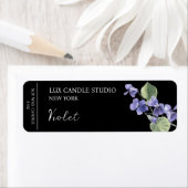 Violet Candle Label (Insitu)