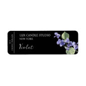 Violet Candle Label (Voorkant)