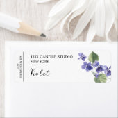 Violet Candle Label (Insitu)