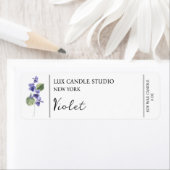 Violet Candle Label (Insitu)