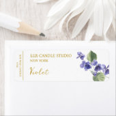 Violet Candle Label (Insitu)