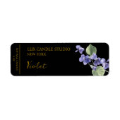 Violet Candle Label (Voorkant)