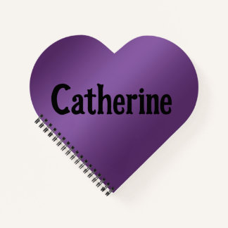 Violet Catherine Heart Notitieboek