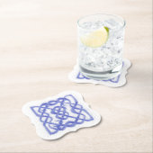 VIOLET CELTIC KNOOP Beugel Shape Paper Onderzetter (Insitu)