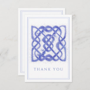 VIOLET CELTIC KNOT 3.5x5 Flat Dank u kaart