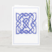VIOLET CELTIC KNOT Dank je kaart (Achterkant)