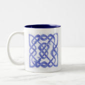 VIOLET CELTIC KNOT Navy Two-Tone Mok (Links)