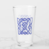 Violet Celtic Knot Pint Drink glas (Achterkant)