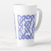 VIOLET CELTIC KNOT Tall Latte Mok (Rechterhoek)