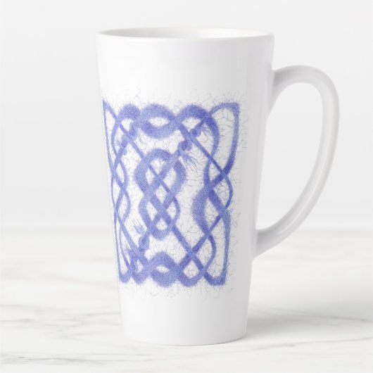 VIOLET CELTIC KNOT Tall Latte Mok (Rechts)