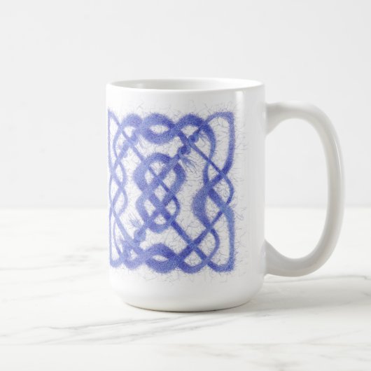 VIOLET CELTIC KNOT Tall White Mok (Rechts)