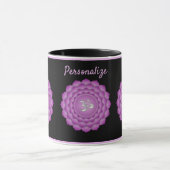 Violet Chakra Zen Yoga Namaste Personaliseren Mok (Midden)