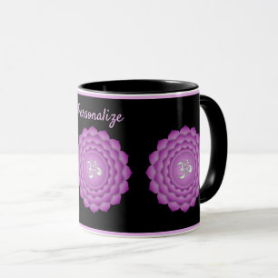 Violet Chakra Zen Yoga Namaste Personaliseren Mok
