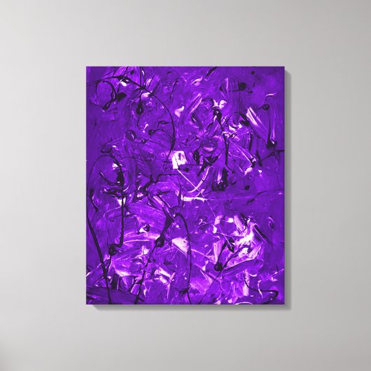 Violet Chaos Canvas Afdruk (Voorkant)