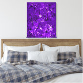 Violet Chaos Canvas Afdruk (Insitu (Slaapkamer))