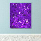 Violet Chaos Canvas Afdruk (Insitu (Houten vloer))