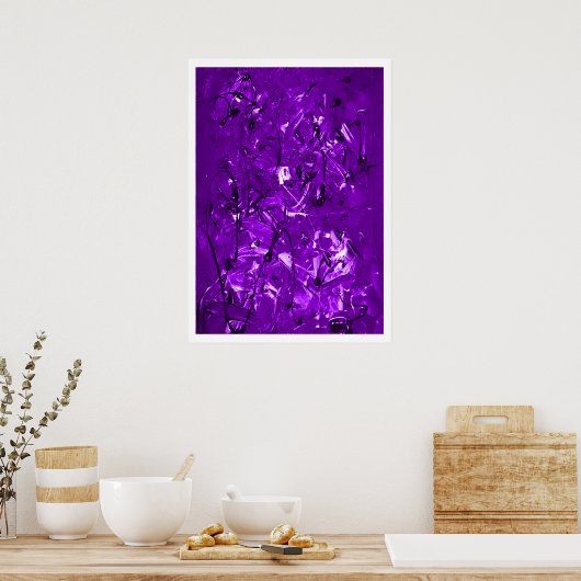 Violet Chaos Poster (Keuken)