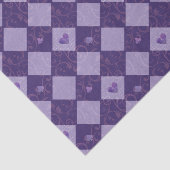  Violet Checkerboard en Play Card-uitgangen Tissuepapier (Detail)
