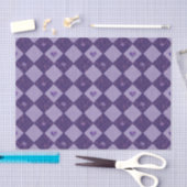  Violet Checkerboard en Play Card-uitgangen Tissuepapier (Craft)
