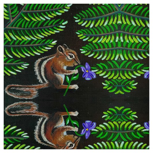 Violet Chipmunk Stof (Swatch)
