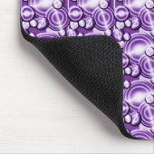 Violet cirkels patroon muismat (Hoek)