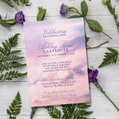 Violet Clouds Celebration of Life Memorial Kaart