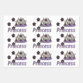Violet Cold Illusion Princess Crown Inpakpapier Vel (Voorkant 2)