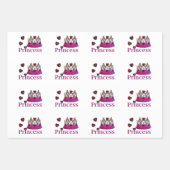 Violet Cold Illusion Princess Crown Inpakpapier Vel (Voorkant)