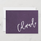 Violet Colorado Passport bedankje Bedankkaart (Achterkant)