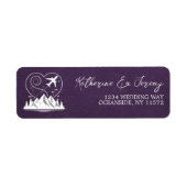 Violet Colorado Passport Etiket (Voorkant)