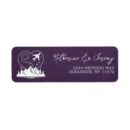 Violet Colorado Passport Etiket (Voorkant)