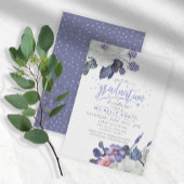Violet Confetti Floral Afstuderen ID509 Kaart