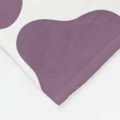 Violet Cow Fleece Deken (Hoek)