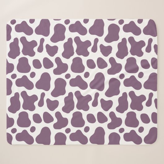 Violet Cow Sherpa Deken (Voorkant (horizontaal))