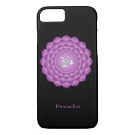 Violet Crown Chakra Zen Meditation Personaliseren iPhone 8/7 Hoesje