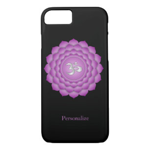 Violet Crown Chakra Zen Meditation Personaliseren iPhone 8/7 Hoesje