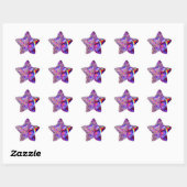 Violet Crystals Paarse roze regenbooggraaf2 Ster Sticker (Vel)