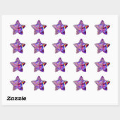 Violet Crystals Paarse roze regenboogholograaf Ster Sticker (Vel)