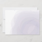 Violet Cute Animals in maskers virtueel Baby showe Kaart (Achterkant)