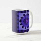 Violet Daisy Flower, patroonstrips - Mok (Voorkant rechts)
