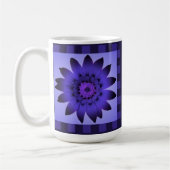 Violet Daisy Flower, patroonstrips - Mok (Links)