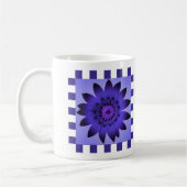 Violet Daisy Flower, patroonstrips - Mok (Links)