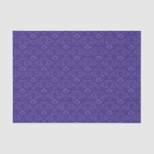 Violet  Damask Tissuepapier (Voorkant)