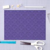 Violet  Damask Tissuepapier (Craft)